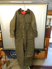 Vintage Key Imperial Coveralls GREEN Adult XL  Quilt Lined Insulated Workwear *