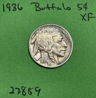 1936-P Buffalo 🦬 Indian Head Nickel 5c Xf Extra Fine
