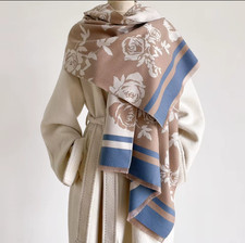 elegant and beautiful large winter warm scarf