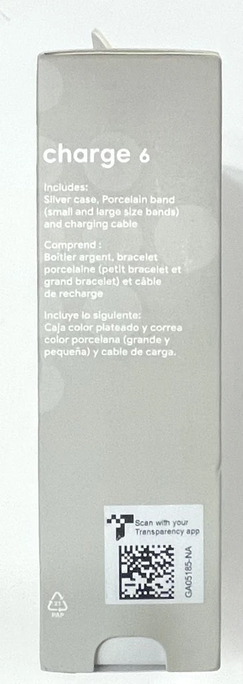 Google Fitbit Charge 6 (Porcelain / Silver Aluminum) (GA05185-NA) (NISB) - Image 3 of 4