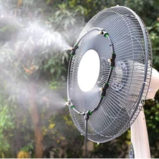 Outdoor Fan Mist Cooling System Kit for Patio Garden Greenhouse... 