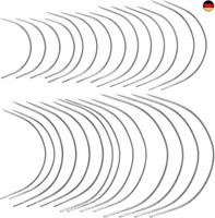 28 StüCk Gebogene Nadeln Set, 7 GrößEn StrapazierfäHige Gebogene, Rund Leder Sat