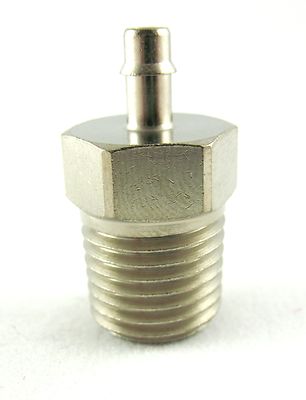 5-Pack Brass Fittings - 1/8" Hose Barb To 1/8" NPT Male Straight, MettleAir 125-2A