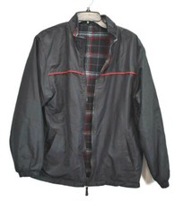 Arizona Jeans Youth Boys Long Sleeve Plaid Lined Full Zip Jacket XL 18-20