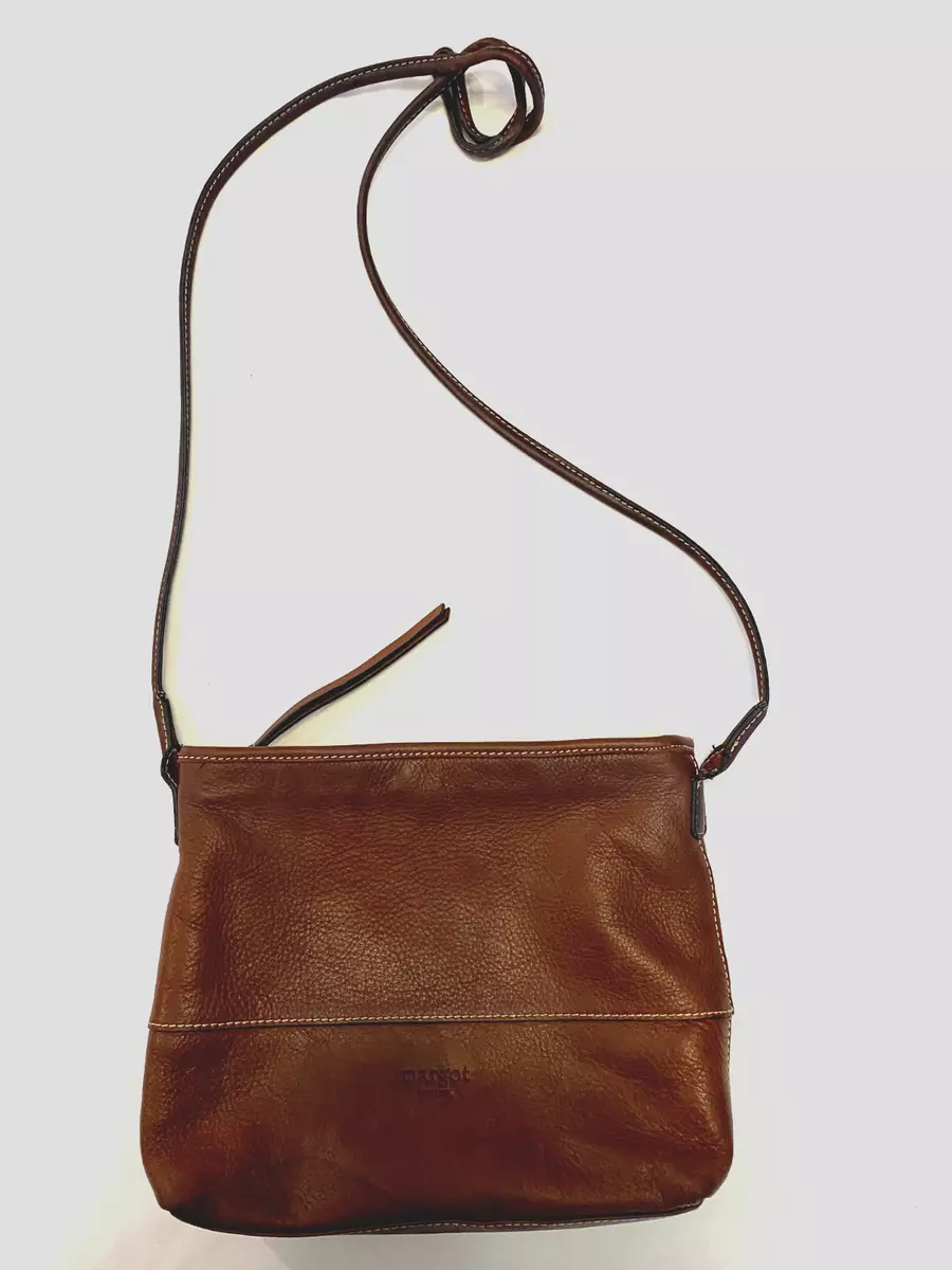 Margot New York Crossbody Bag Purse Brown Leather - Same Day Shipping!