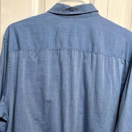 Calvin Klein Periwinkle Blue 2 Pocket Roll Tab Sleeves Size XL - Picture 7 of 9
