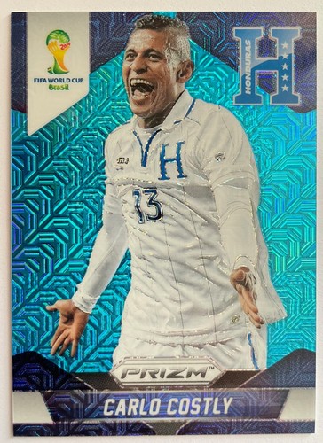2014 Panini Prizm - World Cup - Carlo Costly Honduras - Blue Pulsar Prizm /55