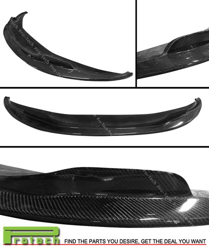 Parachoques delantero estilo E fibra de carbono adicional labial BMW 2008-2013 E90 E92 E93 M3 - Imagen 2 de 2