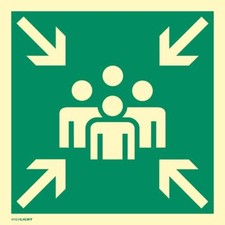 Schild Fluchtwegschild Sammelstelle gem. ASR A1.3 BGVA8 praxisbewährt wetterfest