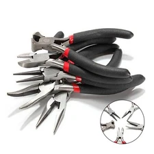 5pcs Jewelers Pliers Set Jewelry Making Beading Wire Wrapping DIY Tool Pliers
