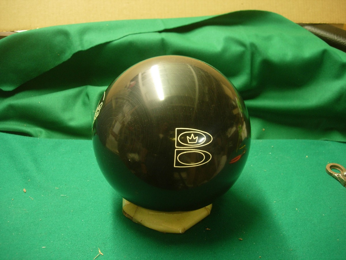 gaC 16.15 Brunswick USA 1990 Twister Bowling Ball SHINY BLACK