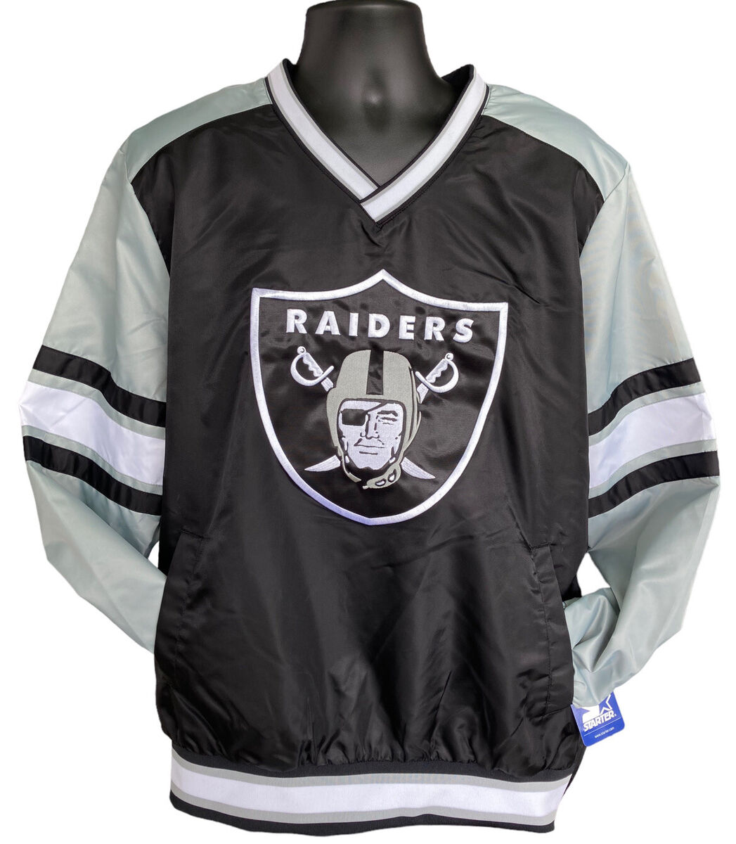 Men's Started Las Vegas Raiders Pullover NFL black grey Men's Started Las Vegas Raiders Pullover NFL black grey