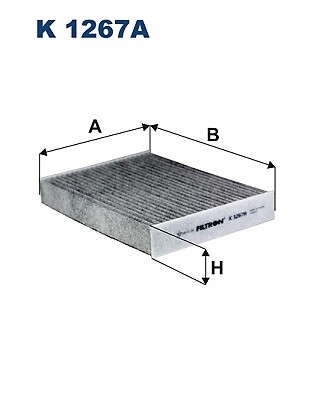 Filtron K 1267A Filter, Innenraumluft FÜR Fiat Nissan Opel Renault Vauxhall-image