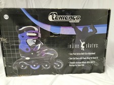 Chicago Skates Adjustable Kids' Inline Skates - Black/Blue, Size 5-9