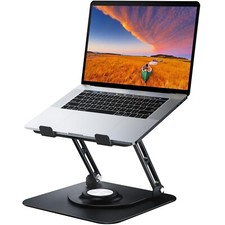 Laptop Stand for Desk, Adjustable Computer Stand with 360  Rotating Base, Erg...