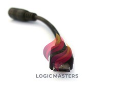 5.5 2.1mm Female Jack connector to Micro USB Male plug power charger Cable M87