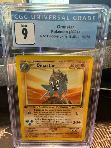 Omastar (1st Edition) graded CGC 9 for sale on eBay