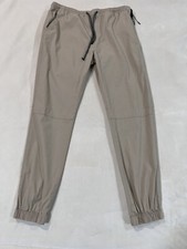 Brooklyn Cloth Women Jogger Size Large Color Beige 3 Front Pockets One Back.