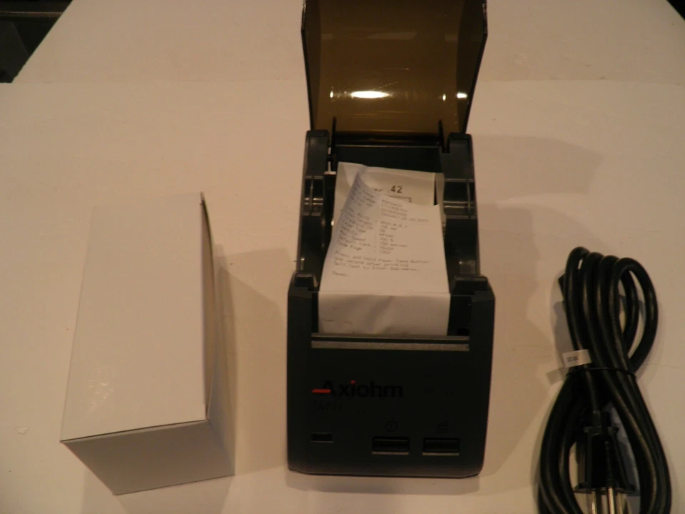 Axiohm A711 Thermal Label Receipt Printer SKGG420U DB9 Serial or USB SKGG Series - Image 2 of 4