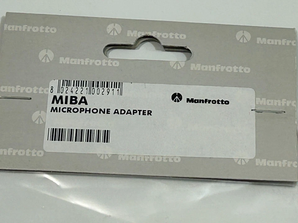 Manfrotto 3366 Microphone Adapter Made In Italy New In Package MIBA - Image 2 of 3
