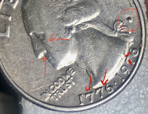 1776-1976 D US Bicentennial Quarter, Rare D Mint Mark WDDR-002/RPM And Die Err - Picture 7 of 8