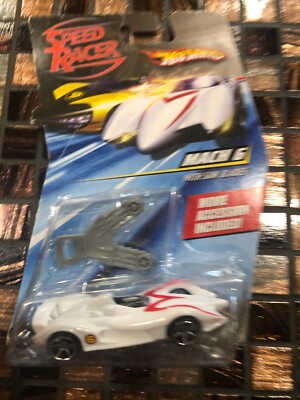Hot Wheels Speed Racer Mach 6 With Saw Blades *white* #6 1 64 for