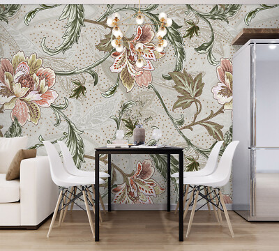 3D Flower Branch ZHUA944 Wallpaper Wall Murals Removable Self-adhesive Ann