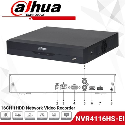 Dahua NVR4116HS-EI 16CH NVR Netzwerk Video Recorder CCTV System Video Recorder