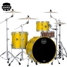 Mapex Saturn Evolution Hybrid Powerhouse Rock 3PC Shell Pack Tucsan Yellow