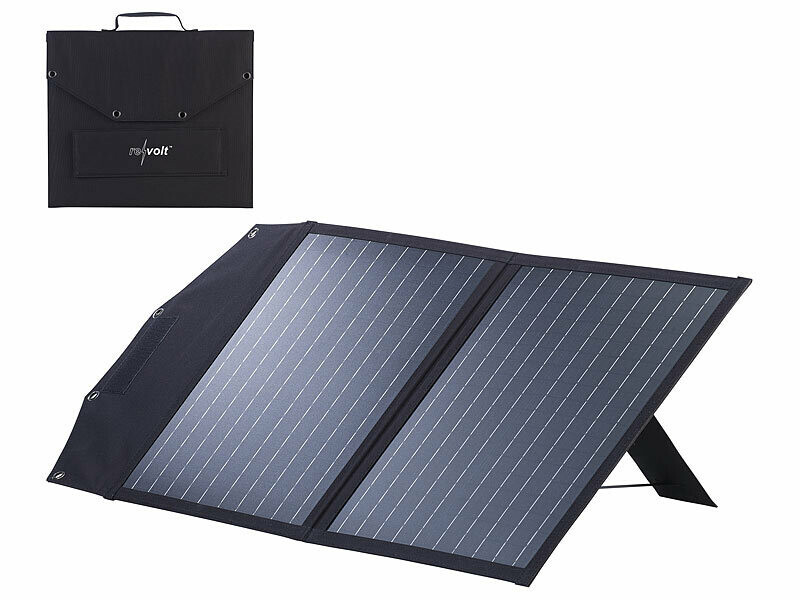 Panneau solaire mobile pliable 50W Revolt anti panne de batterie