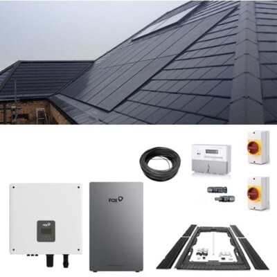 Plug In Solar In Roof (BIPV) Hybrid Solar Kit mit 5,76kWh Batteriespeicher