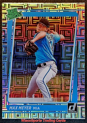 2021 Max Meyer RATED PROSPECTS Panini Donruss VECTOR Parallel #RP7 Miami Marlins