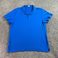 Calvin Klein Shirt Mens Extra Large Blue Cotton Short Sleeve Casual Polo READ