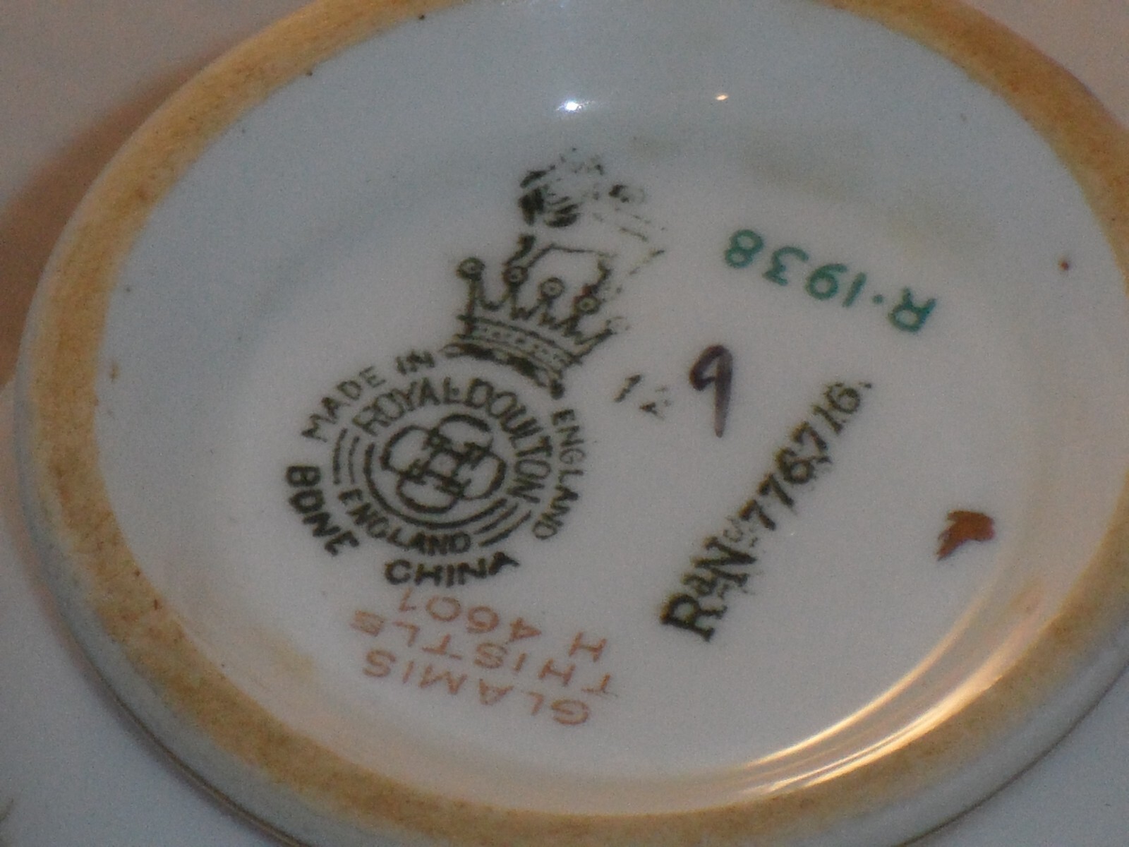 10 x Pieces Vintage Royal Doulton Glamis Thistle Tea Set Signed By