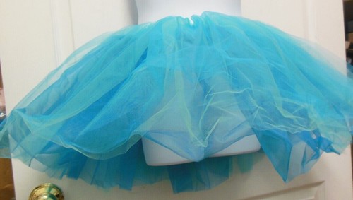 Ballet Tutu 2 blues child sizes European length tulle organdy Dance girls - Picture 2 of 5