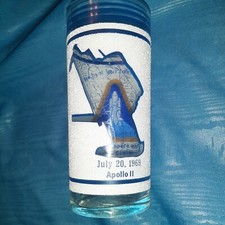Apollo 11, 1969, Moon, Alabama Rocket Center, Drinking Glass, New Vintage, Nice