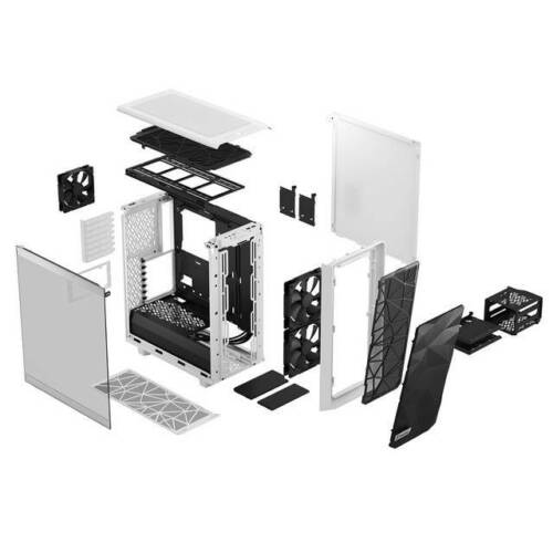 Fractal Design FD-C-MES2C-05 Meshify 2 Compact White Tempered