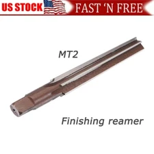 1X Alloy Steel MT2 Straight Shank Finish Cutter Morse Taper Reamer H8 6 Flute US