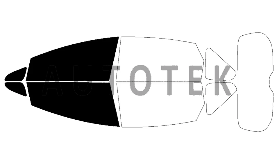 Película precortada ventanas delanteras de dos puertas cualquier tono para Toyota Prius V 2012-2018 Foto 2 de 4