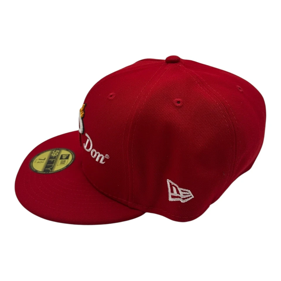 Gorra New Era X Just Don Miami Heat Talla 7 3/4 Roja 59Fifty Ajustada NBA Baloncesto Foto 3 de 4