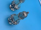 SALT & PEPPER SHAKERS W.B. SILVER OR SILVER-PLATED 5"  SET OF 3 DAMAGES VINTAGE — photo 9