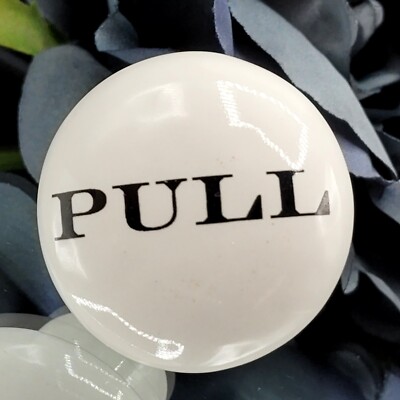 PULL Novelty White Ceramic Knob Handle 1.5''D Home Door Drawers Makeover Cabinet