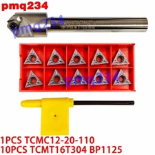 1PCS TCMC12-20-110 45° Indexable chamfering arbor+10PCS TCMT16T304 BP1125 insert