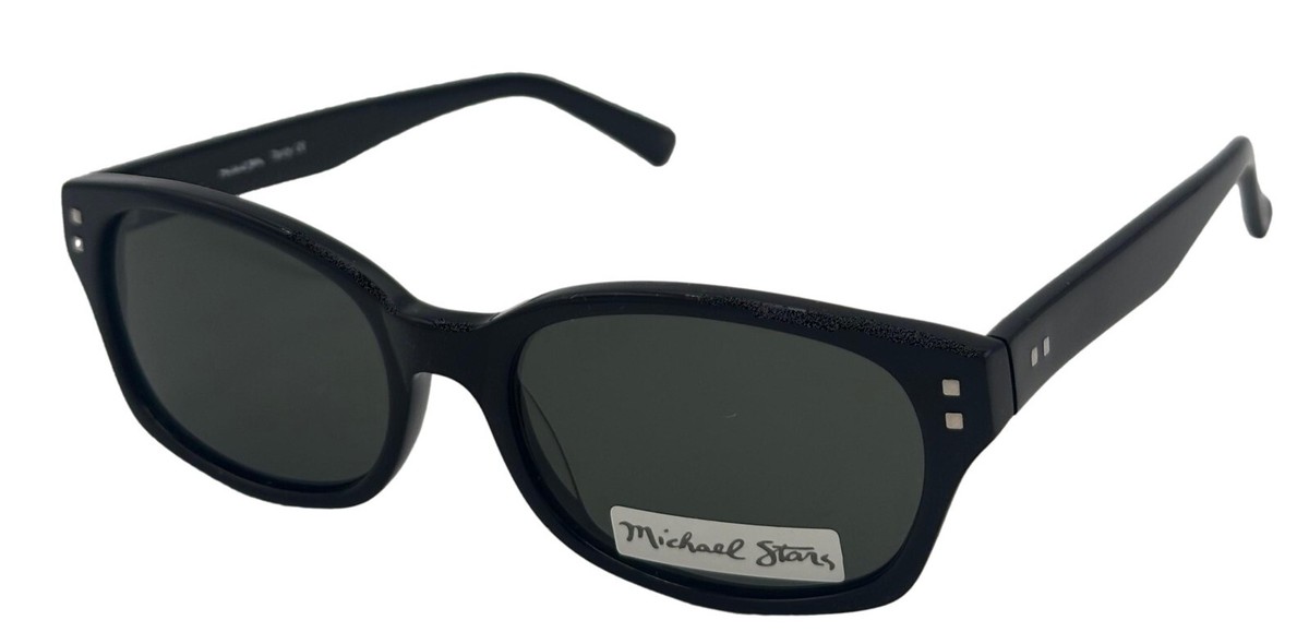 Michael Stars Unisex Sunglasses Tardy/Black Square Plastic 