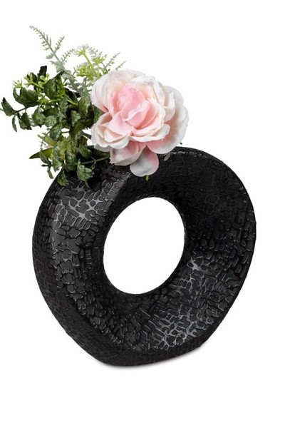 Formano Blumenvase Vase Rund18Cm In Schwarz-Matt-image