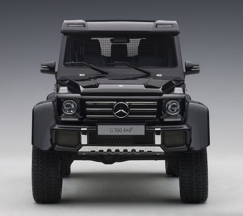 MERCEDES-BENZ G500 2 SQUARED 4X4 GLOSS BLACK 1:18 AUTOART 76317 NO LONGER MADE - Picture 7 of 17