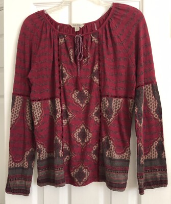 long sleeve smock top