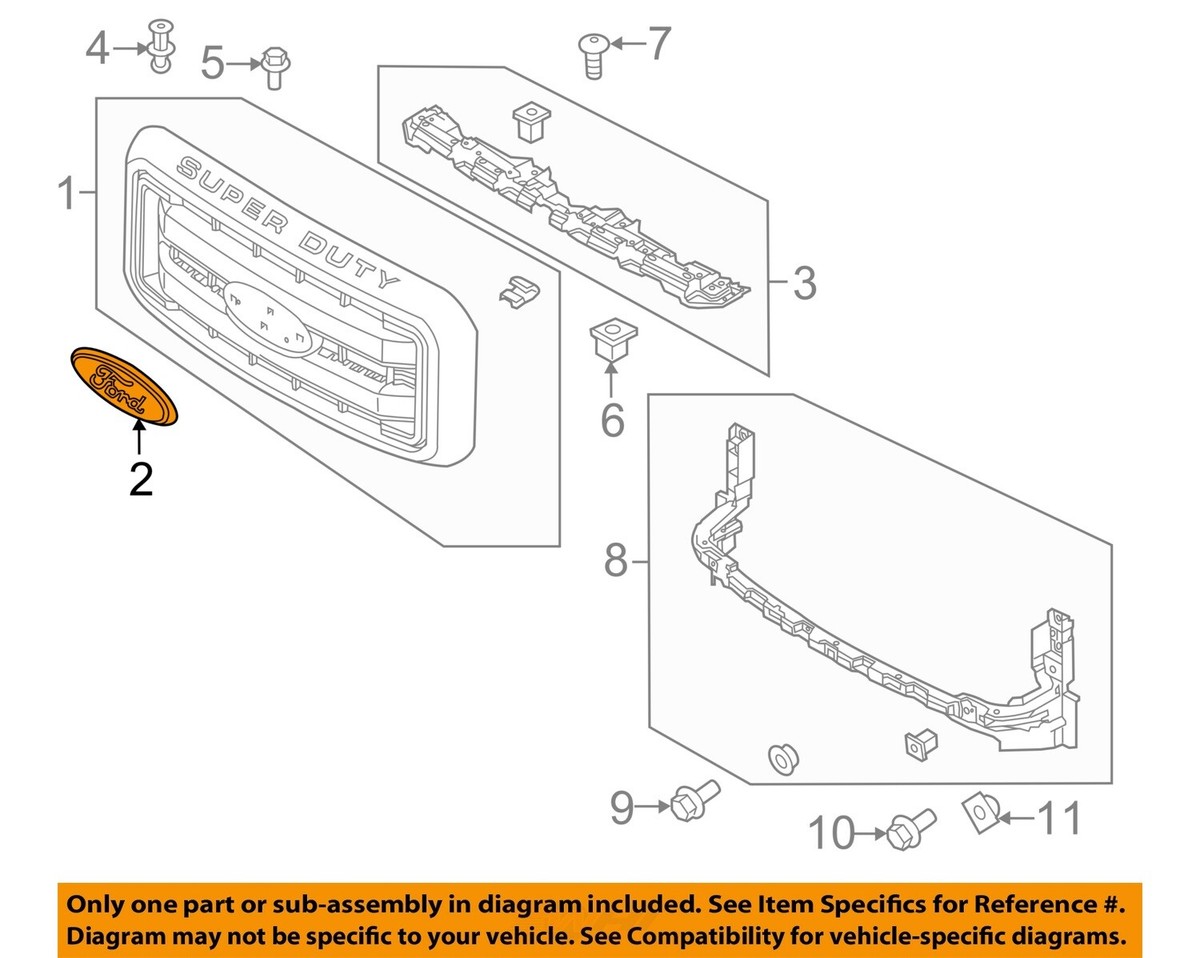 NEW Genuine Ford BC3Z-8213-A Name Plate for sale online | eBay