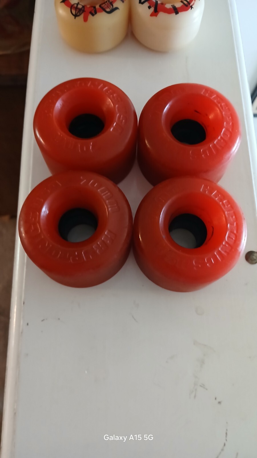 Vintage 1980s KRYPTONICS Skateboard WHEELS RED Used 76A 70MM DOWNHILL OLDSCHOOL
