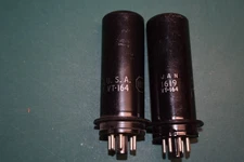 1619 VT 164 RCA Metal Audio Receiver Power Vacuum Tubes Tested Two